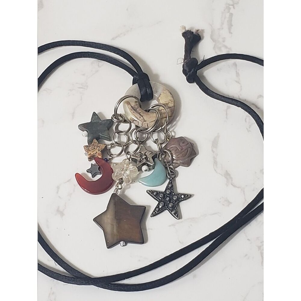 CELESTIAL STONE CHARM NECKLACE